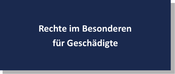 Rechte im Besonderen für Geschädigte