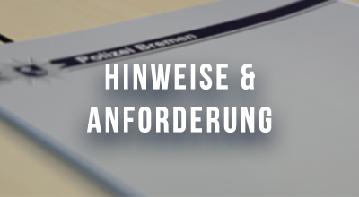 Hinweise und Anforderungen