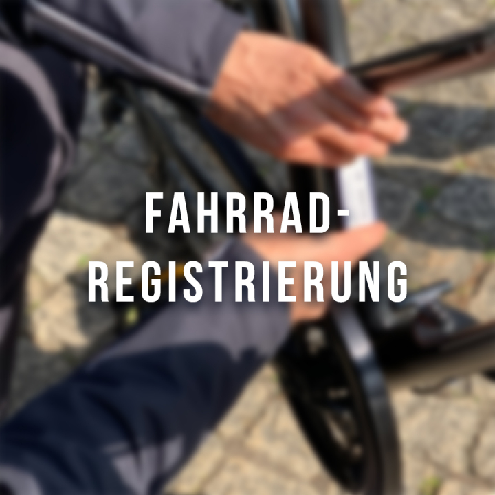 Fahrradregistrierung